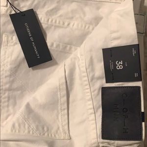 Men’s Citizens of Humanity White Sid Straight